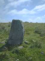 one of the stones in the circle, another can just be seen just over the hill